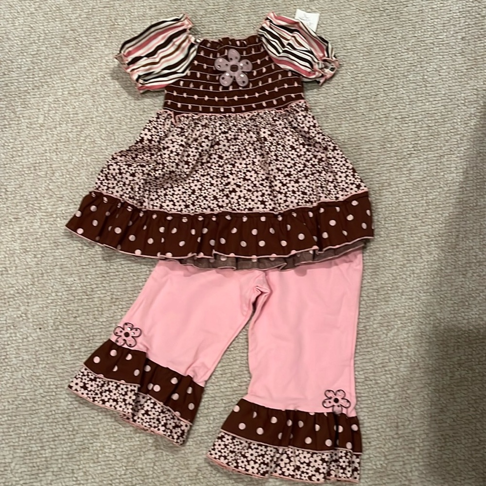 Kash ten, toddler girls 2 piece set, size 4T